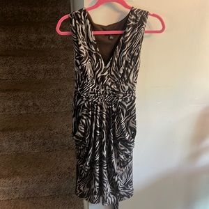 Women’s dress, zebra, print, with pockets